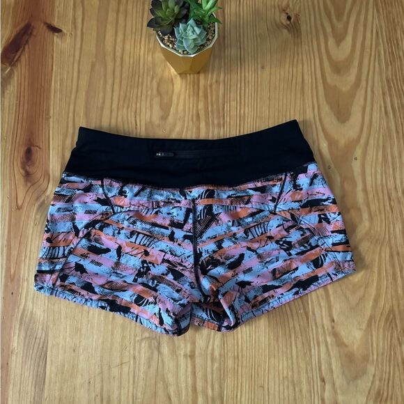 Lululemon Run Times Short II 4" Inversion Multi / Black | Women’s SIZE: 4 - Picture 9 of 9